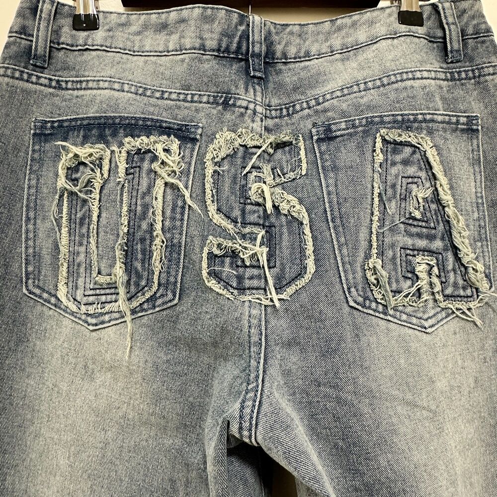 J For Justify Jeans Womens 11 Blue Flare‎ & Wide Leg Streetwear USA Denim NWOT